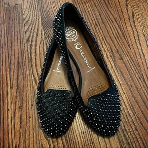 Jeffrey Campbell Martini black spiked loafers BNWT size 9.5